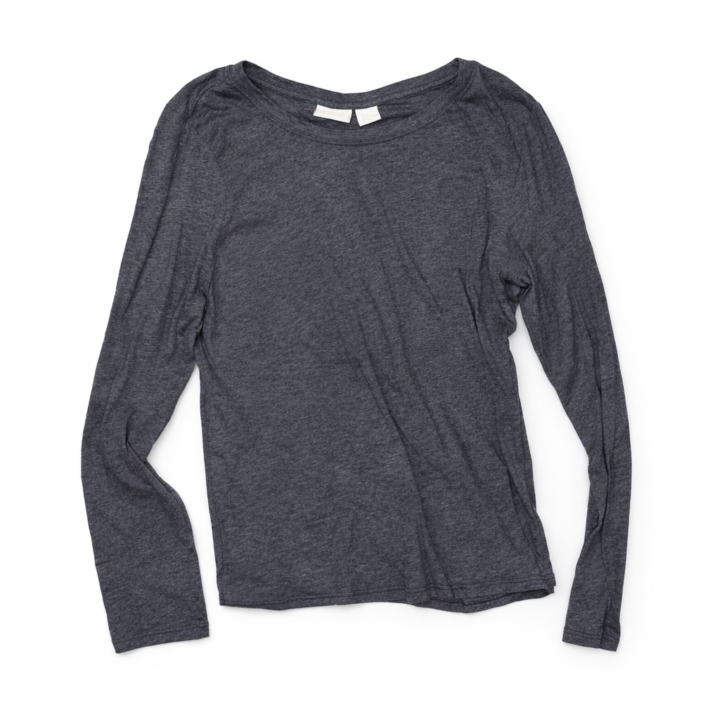 Women's Gray Long Sleeve Top